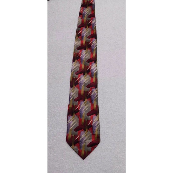 J. Jerry Garcia Grateful Dead LAVA Limited Edition Red Forty Tie Necktie - Picture 5 of 8